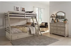 تخت دو نفره Lettner با تختخواب سفارشی کامل با 1 کشوی ذخیره سازی بزرگ |  فروشگاه خانگی اشلی