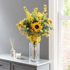 دسته گل لوکس Florals Forever Ella Sunflower Yellow yellow 63cm