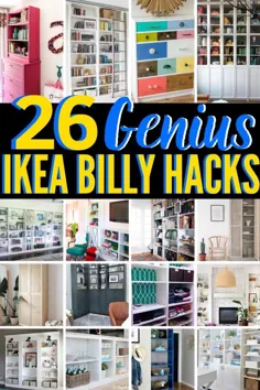 26 ایده هک برای کتابخانه BRILLIANT IKEA Billy!