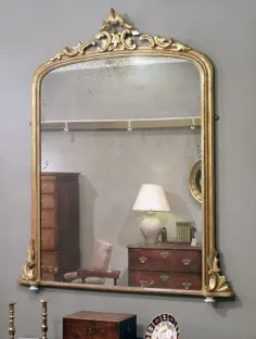 آینه روکش طلائی عتیقه ، آینه سقفی ، آینه شومینه ، آینه گنبدی: آینه دیواری آنتیک - آینه دیواری محدب - جفت آینه دیواری آنتیک - آینه دیواری و آینه دیواری