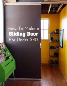 دکوراسیون منزل DIY: نحوه ساخت درب کشویی با قیمت کمتر از 40 دلار