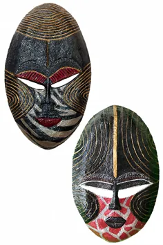ماسک دیواری آفریقایی پاپیه ماشه