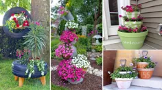 140 روش زیبا برای تزیین گلدان | باغ DIY