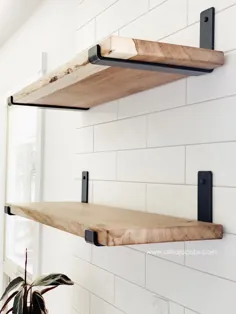 نحوه ساخت قفسه های باز - یک آموزش قفسه چوبی DIY - allisa jacobs