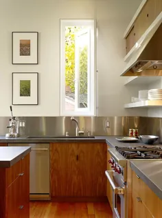 ایده طراحی آشپزخانه - برای جلوه ای زیبا ، پشت جلویی ضدزنگ نصب کنید