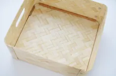 نحوه هک کردن جعبه ذخیره سازی بامبو Ikea به یک سطل ناز کتاب |  Hunker
