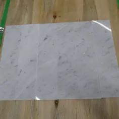 کاشی متروی Carrara White Marble 3x12 پرداخت شده است