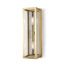 Regina Andrew Ritz Natural Brass Two Light Wall Sconce 15 1130nb |  بلاکور