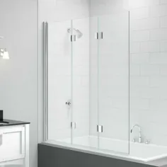 صفحه حمام لولایی تاشو Merlyn 1400x1500mm 3-panel |  اتاق H2o