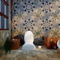 Merola Tile Cartago Azul 17-3 / 4 in. x 17-3 / 4 in. کف سرامیک و کاشی دیواری (11.25 فوت مربع در مورد) - FEM18CTA - انبار خانه