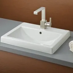 سینک ظرفشویی حمام نیمه شیب دار کامیلا با شیر آب 8 "