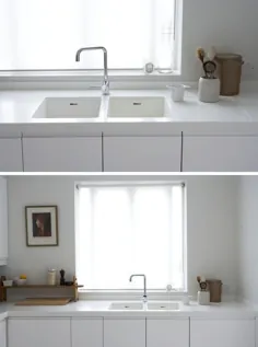 ایده طراحی آشپزخانه - سینک ظرفشویی های آشپزخانه بدون سقف