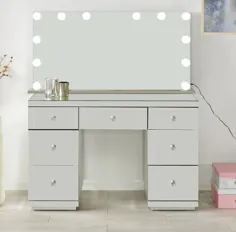 میز آینه و آینه روشنایی هالیوود با بلوتوث