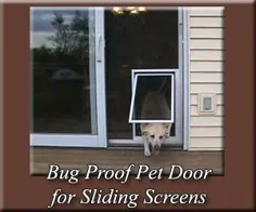 درب کشویی درب سگ شیشه ای |  درب حیوان خانگی پاسیو