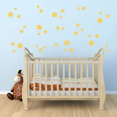 عکس برگردان دیواری ستاره ای Twinkle - مجموعه ای از 38 ستاره - تابلوچسبهای دیواری ستاره ای - عکس برگردان دیواری کودک