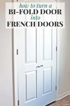 نحوه تبدیل درب دو تاشو به درب فرانسوی |  قبل از ساخت درب کمد DIY