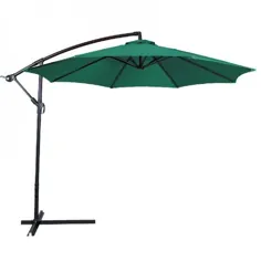 BELLEZE Patio Umbrella 10 'Cantilever Tilt Water Repellant w / Crank Outdoor، Green