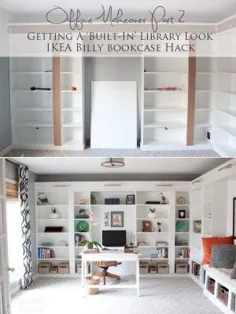 Office Makeover Part 2 |  ساختمان در Billy IKEA Hack - Southern Revivals