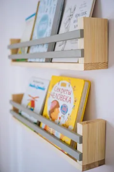 مجموعه ای از 3 قفسه کتاب ، قفسه دیواری کتاب کودک ، قفسه دیواری ، قفسه شناور ، قفسه برای کودکان ، رک کتاب کودکان