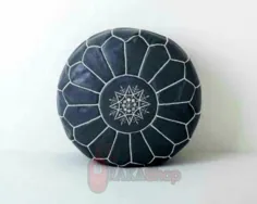 ROUND OTTOMAN LEATHER کف دست مصنوعی پوف عثمانی | اتسی