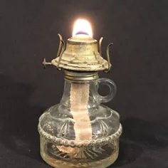 لامپ انگشتی مینی روغن اوایل آمریکا توسط Eagle Glass & Mfg Co از |  اتسی