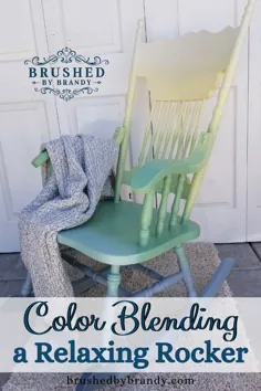 ترکیبی از رنگ Rocker Relaxing با برس توسط Brandy!  آموزش نقاشی مبلمان