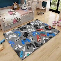 فرش مخصوص بازی کودکان / فرش گیمر / تشک اتاق کودک / کودک اتاق خواب |  اتسی