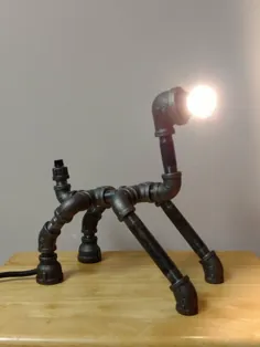 چراغ ربات لامپ میز چراغ میز کار چراغ لوله |  اتسی