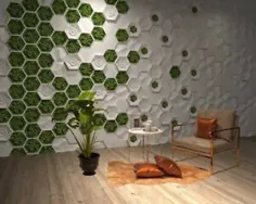 * HEX MOSS * مجموعه 5 عدد قالب های تزئینی 3D پانل های دیواری قالب پلاستیک برای گچ |  eBay