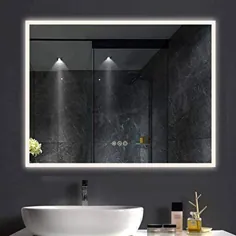 حمام روشن بدون قاب و آینه غرور