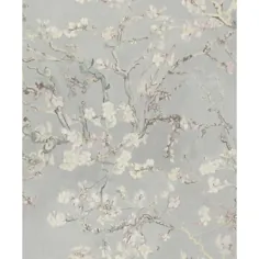 Walls Republic Almond Blossom Bold Floral Wallpaper کاغذ خاکستری خنک رول قابل انعطاف (پوشش 57 متر مربع) - R6022 - انبار خانه