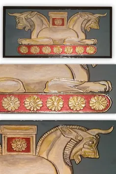 تابلو نقش برجسته شیر هخامنشی (شیردال)
با هنر پاپیه ماشه