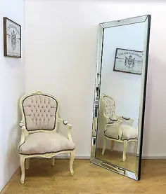 LUNA X بزرگ و بدون قاب قاب دیوار آینه تمام طول آینه کف 70 "x 30" |  eBay
