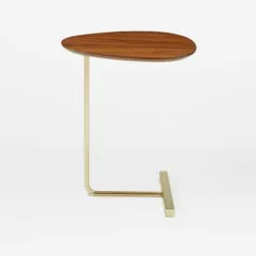 میز چای بیضی شکل مینیمالیستی خلاقانه گوشه مبل چوبی جامد را حرکت می دهد چند میز خواندن کنار تخت خواب تنبل |  |  - AliExpress