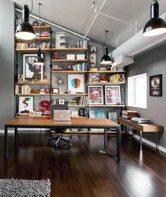 75 ایده دفتر کار خانگی کوچک برای آقایان - طراحی داخلی مردانه