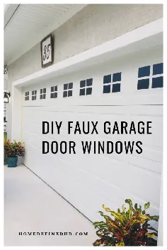 پنجره های درب گاراژ Faux DIY - خانه تعریف شده است