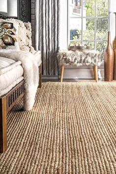 دکور خانه فرش دستباف هند ساخته شده Bohemian Pure Jute Runner فرش منطقه دکور خانه فرش فرش کف دکور Ca