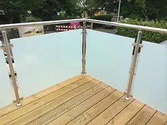 Balkongeländer Edelstahl VSG Glas Balkon Geländer MIT GEPRÜFTER STATIK |  eBay
