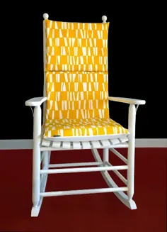 روکش صندلی گهواره ای الگوی بامبو زرد