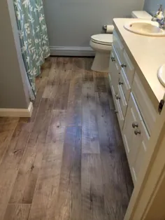 کف وانیل تخته در حمام