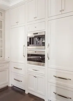 یخچال های روکش دار سفید با کشوهای فریزر - معاصر - آشپزخانه