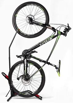پایه دوچرخه Hasit Bike Floor پایه دوچرخه کوهستان برای عمودی / افقی ، دوچرخه کوهستان 20 "-27" ، دوچرخه جاده 650C -700C مناسب - صرفه جویی در فضا - نیازی به آسیب رساندن به دیوار سیاه نیست