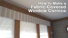 نحوه ساخت قرنیز پنجره با پارچه