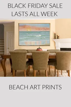 چاپ های هنری طرح زمینه ساحلی در تمام هفته برای فروش است