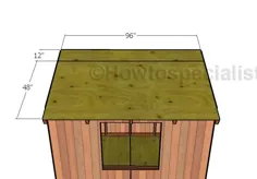 ساخت سقف شیروانی برای یک کانکس 8x8 |  HowToSpecialist - چگونه می توان برنامه های DIY را گام به گام ساخت