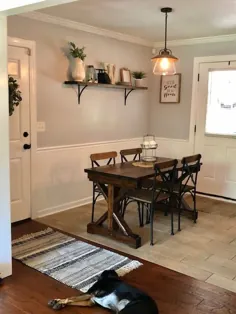 آرایش اتاق ناهارخوری DIY با بودجه - یک خانه کوچک به صرفه