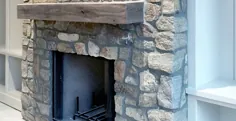 روکش چوبی شومینه Field Ledge Rustive Wood Mantel - Stone Buechel