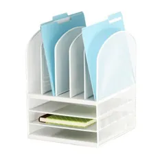 اونیکس؟ Mesh Desk Organizer 3Horizontal 5Upright، White - Walmart.com