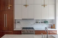 یک طراحی آشپزخانه مینی مینالیستی مدرن گالی توسط آنابل سلدورف پروتیج