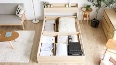 قاب تخت ذخیره سازی کشوی چوبی Aube (اندازه ژاپن)
